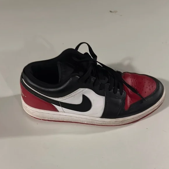 Jordan 1 Low, Bred Toe. Mens 8.5 s-l400.jpg main image 4